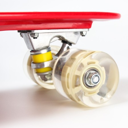 Penniboard Gravity Falls 56 x 16 cm, light wheels PU 60x45 mm, ABEC 7, burgundy color-1