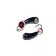 Mormyshka tungsten "Uralka", weight 0.3 g, with a hole in a crown and beads 030/n