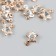 Decor for creativity Metal "Star" gold, crystal 0.6x1.1x1.1 cm