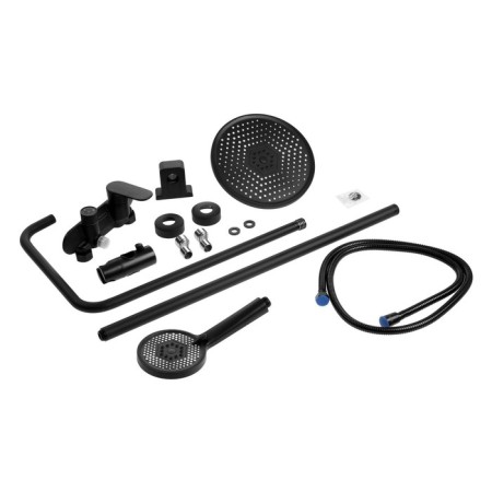The shower system Zein Z3894, pouring in the case, upper watering can D = 23 cm, manual 11.5 cm, black-18