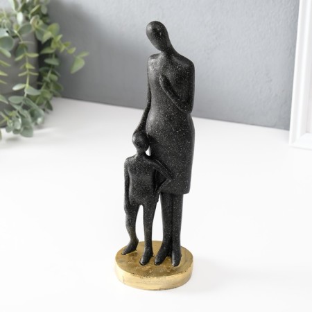 Souvenir Polystone "She is always near" Black 7.5x8.5x28 cm-4
