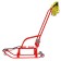 Sled "Timka 3k" with mittens, red color