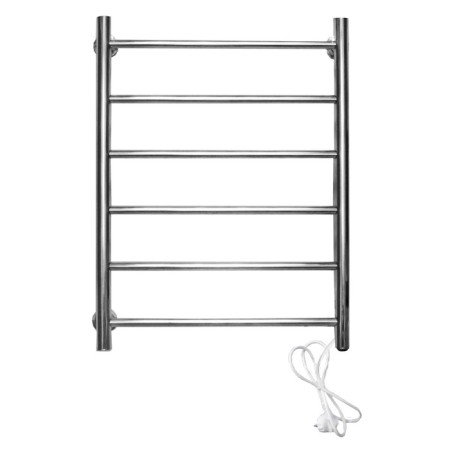 Domoterm electric heated towel rail "Aurora" 109-6, 500 x 710 mm, 6 crossbars, right