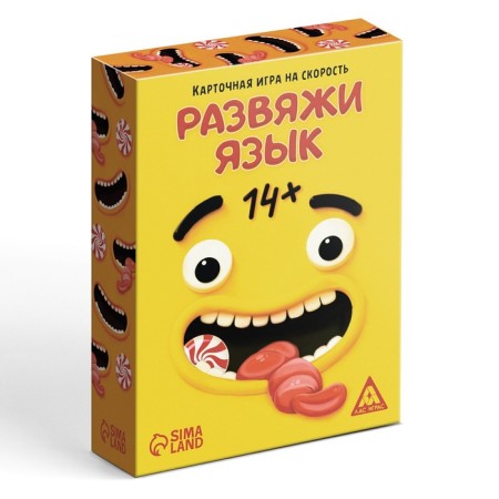 Board game "Drive your tongue", at speed-4