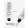 Umbrella fur r48/53 8p 3 sp pvc plain handle white wool qf