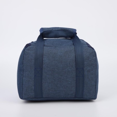 A thermal tutorial on a zipper 6.5 liters, an external pocket, the color is blue-1
