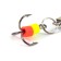 Vertical spinning "Yaman" leech with a tee, size 40 mm, 5.1 g, color nickel