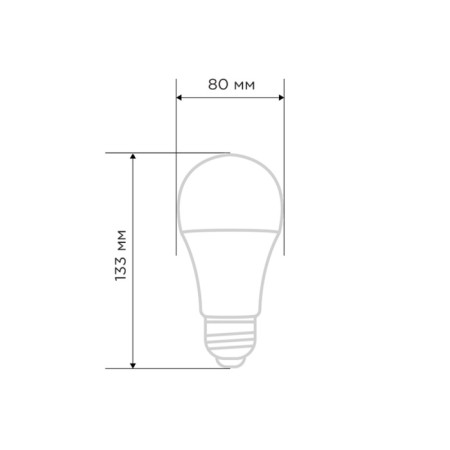 LED LED pear A80 25.5W E27 2423LM 6500K Cold light Rexant-1