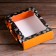 Gift box, lid is, with the window "Happy New Year", 18 x 15 x 5 cm