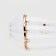 Women's belt, width 11 cm, elastic band, buttons, white color