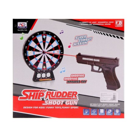 Electronic shooting range "Combat Mission", light and sound effects, works from batteries-2