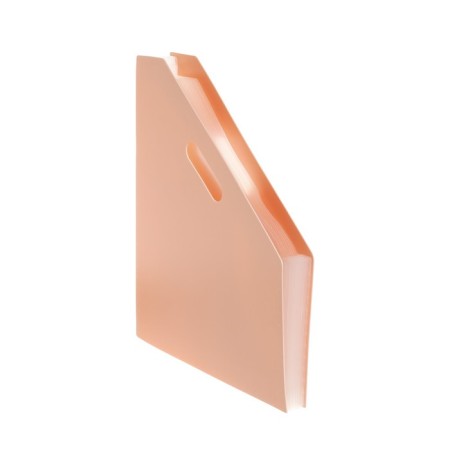 A4 vertical tray for A4, plastic, 12 departments, beige pastel