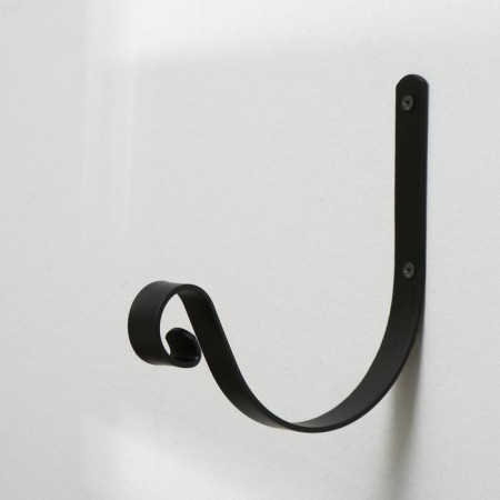 Kashpo bracket, forged, 18 cm, metal, black-6