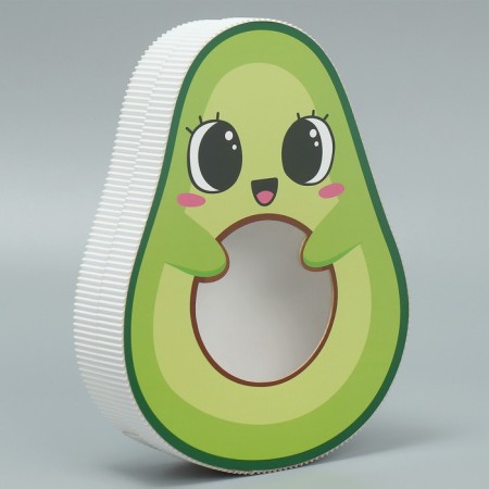 Gift box, confectionery packaging, "avocado", 19x24.5x5 cm