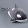 Soft toy "Killed", 80 cm, gray color