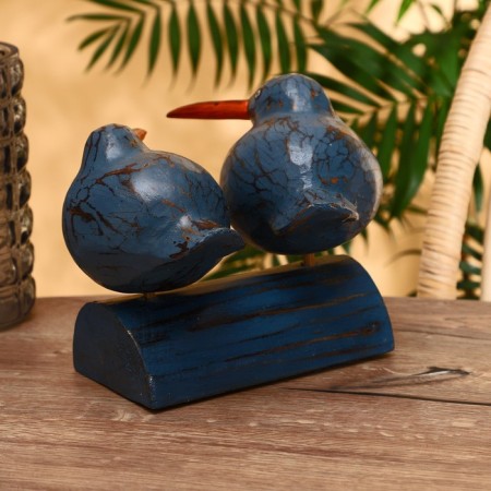 Souvenir "Birds on the tree" Albezia 20 x 11 x 20 cm-1