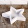 Wooden Kashpo 27 × 27 × 4.5 cm "Star", white brush