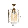 Bayerlux lamp "Infinity" E27 40W gold 15.5x15.5x18-118 cm