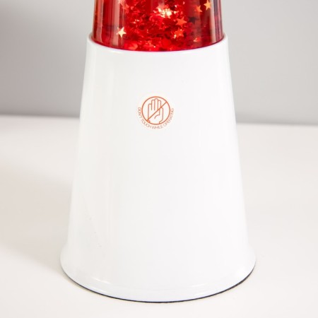 Lamp "Cylinder" E14 white, lava, sparkles 40x11x11 cm Risalux-3