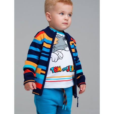 Cardigan striped for the boy PlayTode, height 80 cm-2