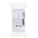 Combined Kuntsevo Block Optima 8062, 2 keys, with a socket, white
