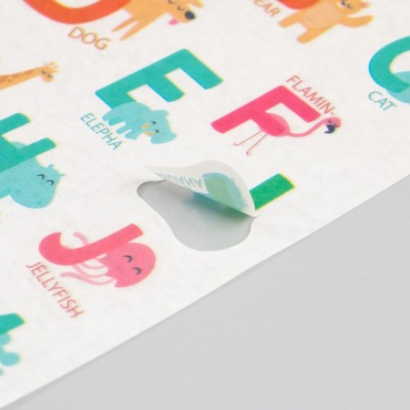 Stick Paper "Interesting alphabet" set of 6 sheets 18.6x10 cm-5