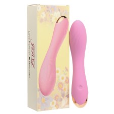 Vibrator with stimulation of the point G, 18 x3.8 cm, pink