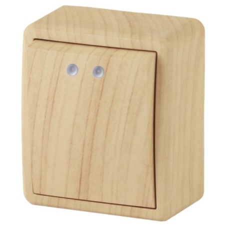 Backlight circuit breaker, 10AX-250V, IP20, oh, era expert, pine