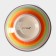 Boronnik ceramic shade "India", 850 ml, d = 15 cm, orange color