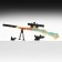 Souvenir weapon mini sniper rifle "Ice Queen" 26cm