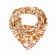 Textile scarf, mustard color, size 70x70