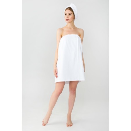 Set for the Ethel sauna Pareo (68x150 cm) and Chalma, white color