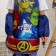 Apron with sleevens children's “Avengers team”, 49x39 cm