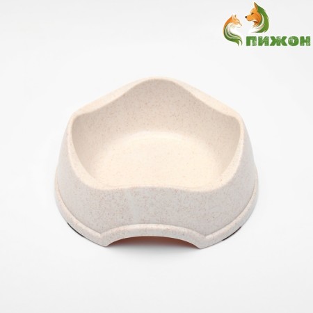 Bamboo bowl 400 ml, 17 x 6 cm, white