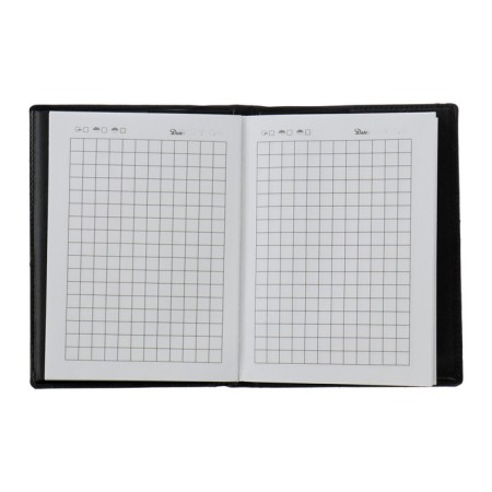 The notebook "Pen" A7, 70 sheets in the cage, PVC cover, black-2