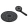 Set of showerrex Zein Z3558, upper on the hinges d = 22 cm, manual 5 modes d = 12 cm, black