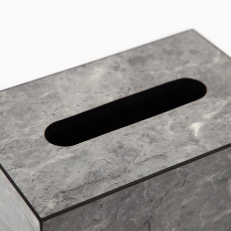 Acrylic napkin, gray marble 10 x 18 x 12 cm-3
