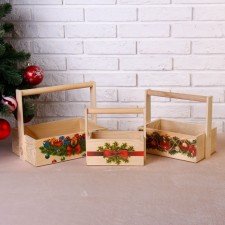 Set of Kashpo wooden 