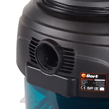 Vacuum cleaner BORT BSS-1415-Aqua, 1400/200 W, dry/wet cleaning, 15 l, black-3