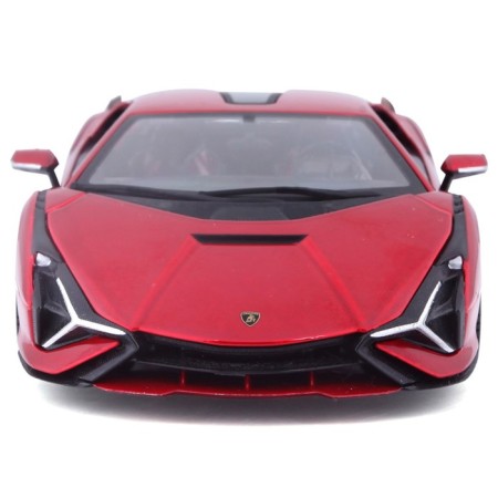 BBURAGO LAMBORGHINI SIAN FKP 37, Die-Cast, 1:24, opening doors, red red-4