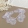 Collar sewing, guipyur, 21 × 7 cm, white color