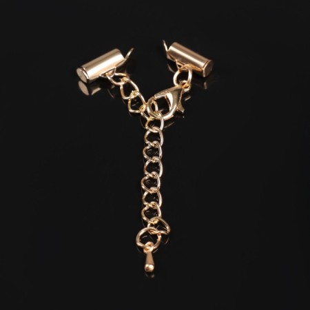 Counter for a bead bracelet (pair) 10mm, with a chain extension cord, color gold-2