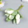 Flowers for decorating "snowy white tulips" 1 bouquet = 6 colors 14 cm