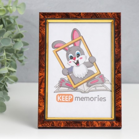 Photo frame plastic 10x15 cm 682 Dark nut