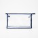 Lightning cosmetic bag, blue/transparent color
