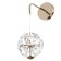 Bra "Jasil" LED 5W gold 19.5x12.5x43-130 cm