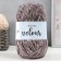 Yarn "Velour" 100% micropoliester 170m/100g (858 gray)