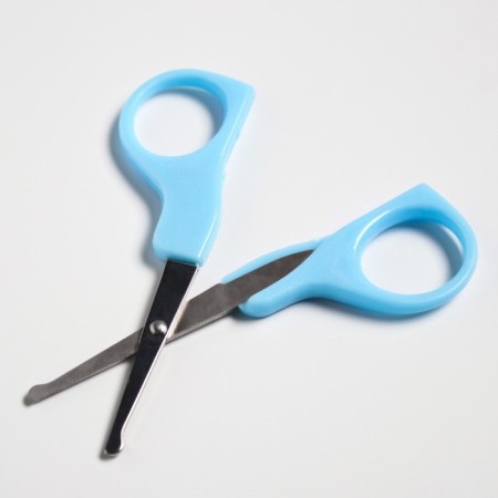 Children's manicure set (scissors, kniper, saw), blue color-3
