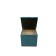 Puff with a lid and weighting, 400 × 400 × 420 mm, Savana plus matting, Mint color