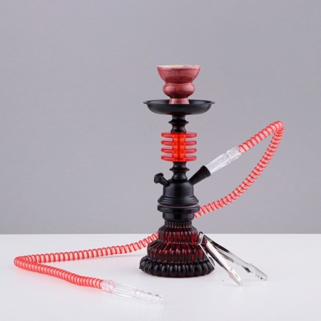 Hookah "tart", 28 cm, d bowl-5 cm, red